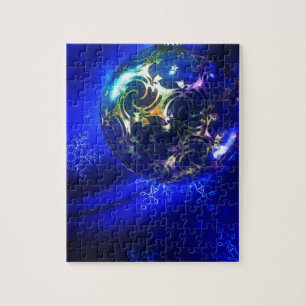 Blau-blaue Weihnachtsbaumgestaltung, nach Maß anpa