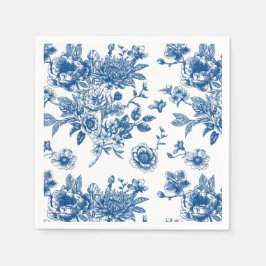 Blau-blaues Brautparty Serviette