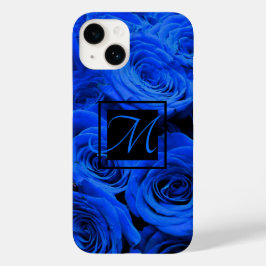 Blau blühende Blumen blauer Rose Case-Mate iPhone 14 Hülle