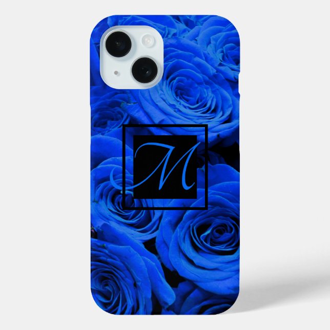 Blau blühende Blumen blauer Rose Case-Mate iPhone Hülle (Rückseite)