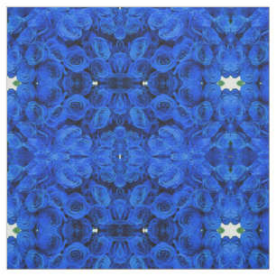 Blau blühende Blumen blauer Rose Stoff
