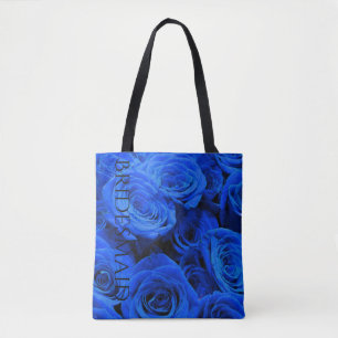 Blau blühende Blumen blauer Rose Tasche