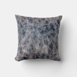 Blau & Blush Rosa Abstrakter Wasserfarbton Kissen