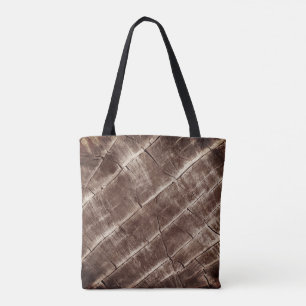 Blau/braun gestrichenes Holz Tasche