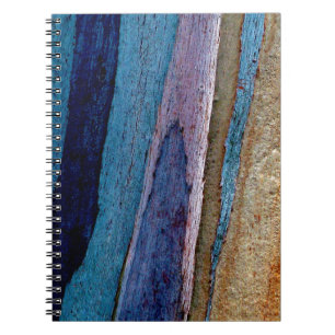 Blau-braune Lackoberfläche Notizblock