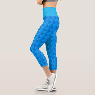 blau capri leggings