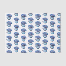 Blau Cornblumen in einem Krug ц е т в а о к к в а Seidenpapier