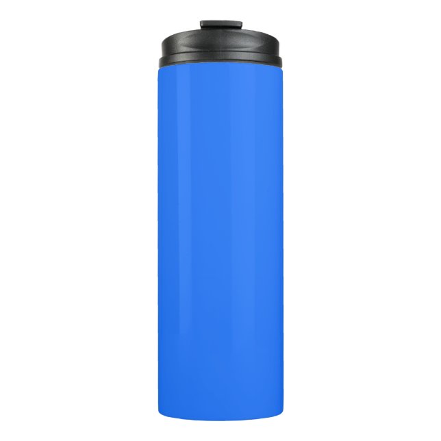 Blau (Crayola) (Vollfarbe) Thermosbecher (Vorderseite)