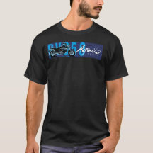 Blau-Cyan-blaues T-Shirt Aquilas