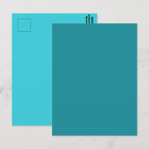 Blau Cyan Türkis Türkis Grün Frühling Saison Einhe Postkarte