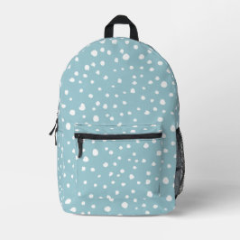 Blau-Dalmatiner-Punkte, Dalmatiner-Punkte, gepunkt Bedruckter Rucksack