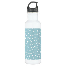 Blau-Dalmatiner-Punkte, Dalmatiner-Punkte, gepunkt Edelstahlflasche