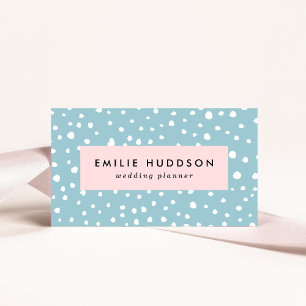 Blau-Dalmatiner-Punkte, Dalmatiner-Punkte, gepunkt Visitenkarte