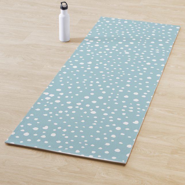 Blau-Dalmatiner-Punkte, Dalmatiner-Punkte, gepunkt Yogamatte (Beispiel)