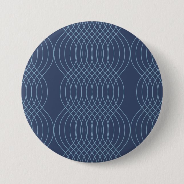 Blau, dekorativ, einfach, modern, trendige und gew button (Vorderseite)