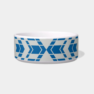 Blau, dekorativ, modern, trendig, cool geometrisch napf