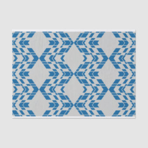 Blau, dekorativ, modern, trendig, cool geometrisch seidenpapier