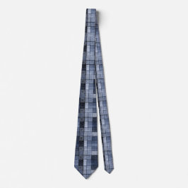 Blau, Denim, Tartan, kariert. Krawatte