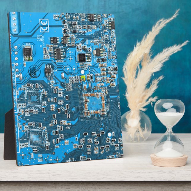 Blau der Computergehäuse Fotoplatte (Seite)