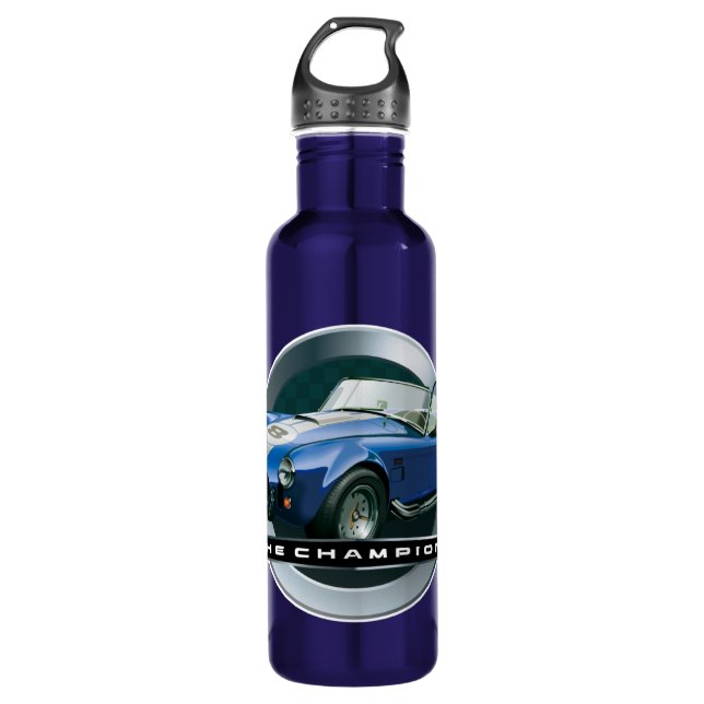 Blau der Kobras 427 Trinkflasche (Vorderseite)