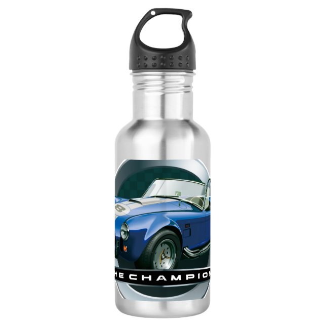Blau der Kobras 427 Trinkflasche (Vorderseite)
