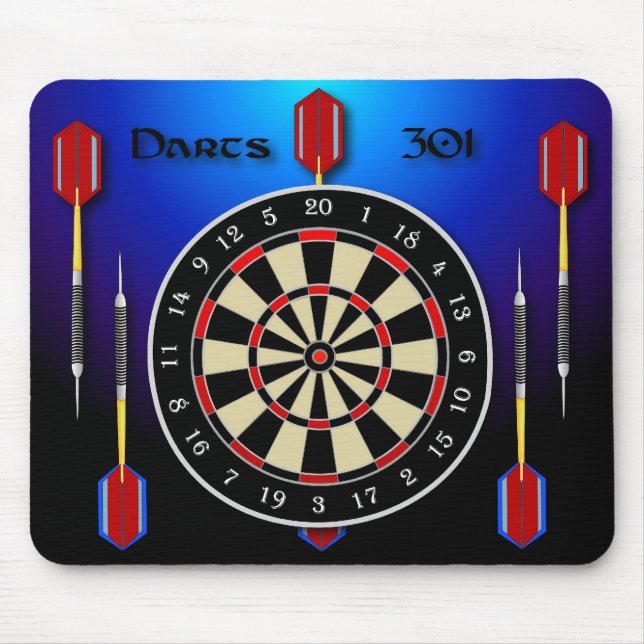 Blau der Pfeile 301 Mousepad (Vorne)
