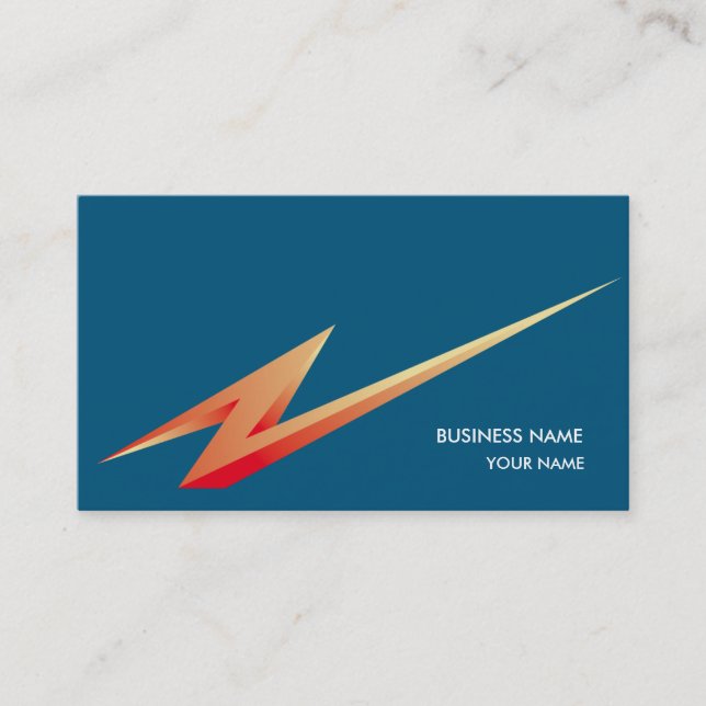BLAU DER VISITENKARTE-LIGHTNING3 VISITENKARTE (Vorderseite)