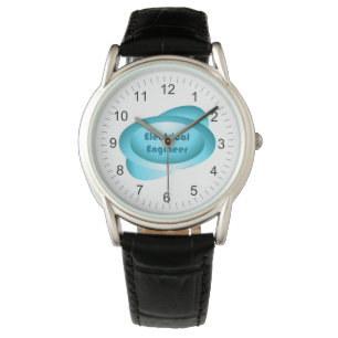 Blau des Elektroingenieurs Armbanduhr