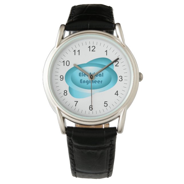Blau des Elektroingenieurs Armbanduhr (Vorderseite)