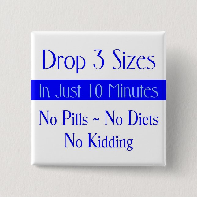 Blau des Knopf-Tropfen-3 Button (Vorderseite)