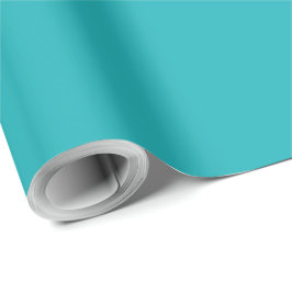 Blau des Meeres aquamarin Geschenkpapier