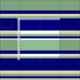 Blau, dunkelmeergrün und beige farbige Muster Stoff
