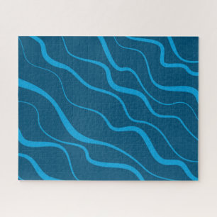 Blau, einfach, modern, coole Wellenabstraktion