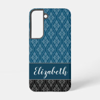 Blau Elegant Japanisches Tatewaku Muster