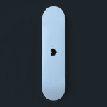 Blau | Erstellen Sie Ihr eigenes Skateboarddesign Skateboard<br><div class="desc">Erstellen Sie Ihr eigenes Skateboarddesign! Verwenden Sie diesen pastellblauen Hintergrund oder wählen Sie eine beliebige Farbe,  fügen Sie Ihr eigenes Foto,  Ihren Hintergrund,  Ihr Firmenlogo oder ein personalisiertes Bild hinzu. Perfekt als einzigartiges Geschenk zur Verbesserung von Sport und Aktivität im Freien und machen sie Spaß! Jeder Schriftart,  kein Minimum.</div>