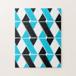 Blau, fett, cool, trendig geflochtene geometrische