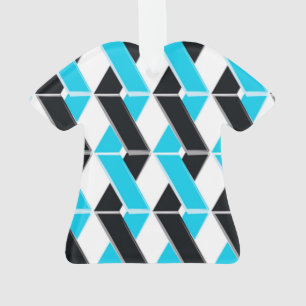 Blau, fett, cool, trendig geflochtene geometrische ornament