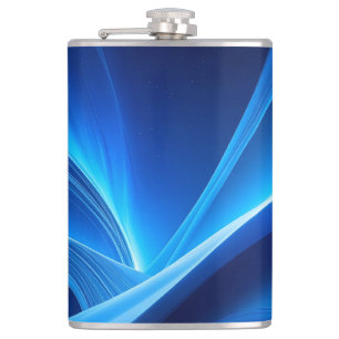 Blau Flachmann