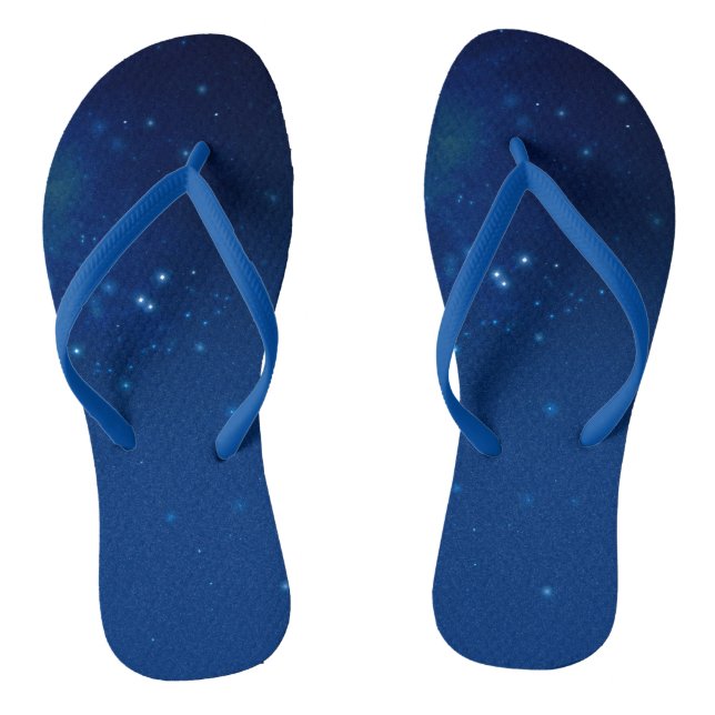 Blau Flip Flops (Fußbett)