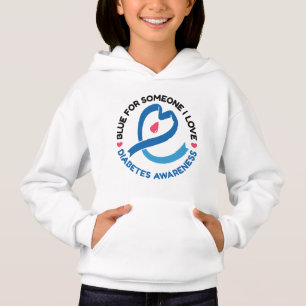 Blau für jemanden, den ich liebe – Diabetes-Bewuss Hoodie