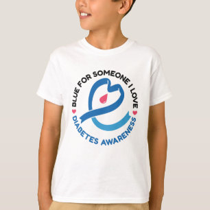 Blau für jemanden, den ich liebe – Diabetes-Bewuss T-Shirt