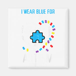 Blau für meinen Sohn -Autismus-Bewusstsein Asd Fam Magnet
