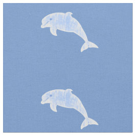 Blau gealterte Effektdelphine Stoff