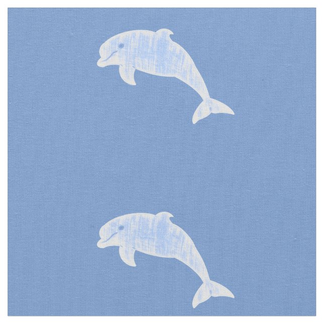 Blau gealterte Effektdelphine Stoff (Nahaufnahme)