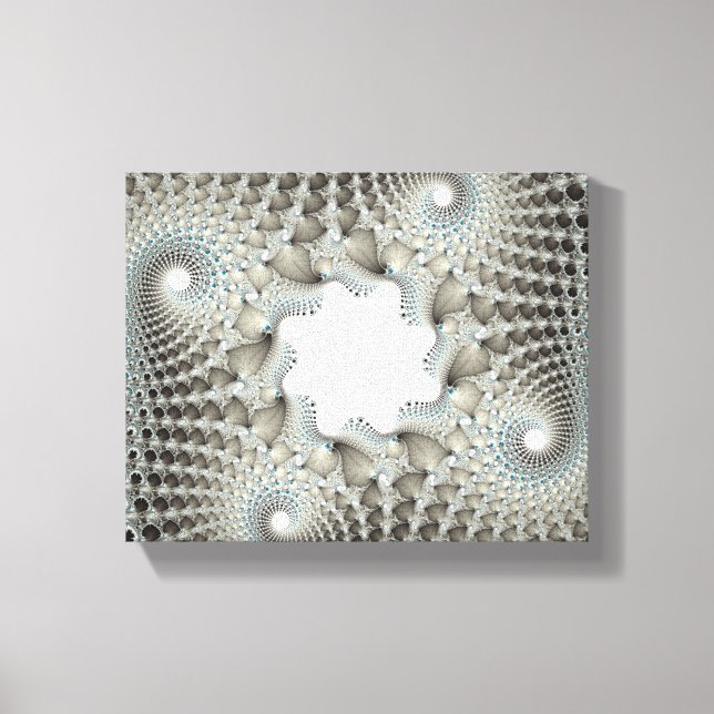 blau geknallt leinwanddruck (Vorderseite)