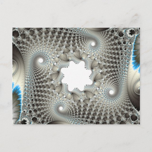 blau geknallt postkarte (Vorderseite)