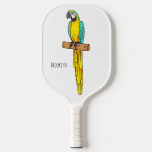 Blau-Gelb-Cartoon Pickleball Schläger