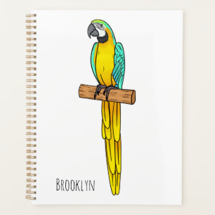 Blau-Gelb-Cartoon Planer