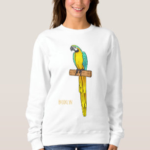 Blau-Gelb-Cartoon Sweatshirt
