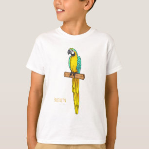 Blau-Gelb-Cartoon T-Shirt